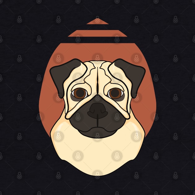 Pug Illustration by KritwanBlue